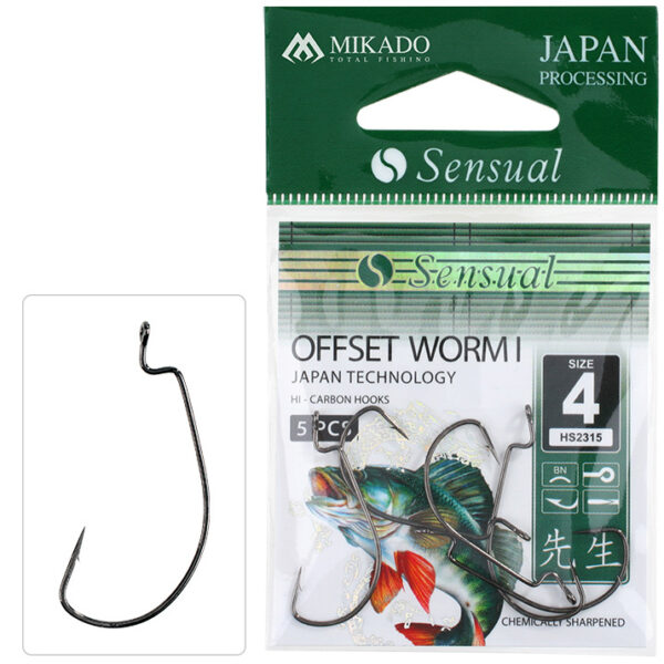 Haczyk - Sensual Offset Worm I 1/0 BN Mikado